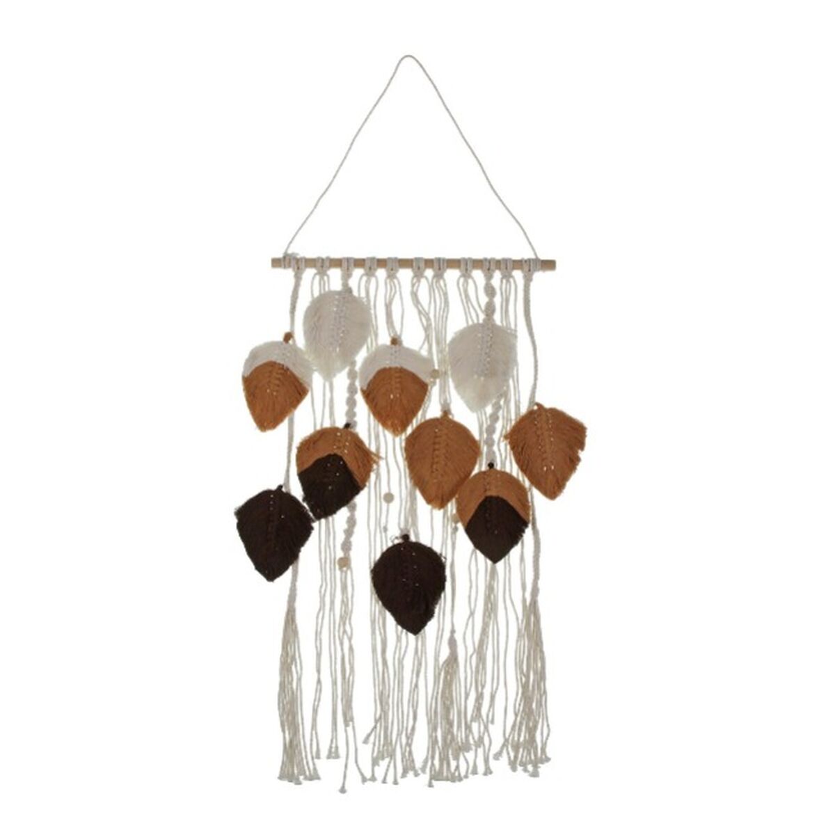Decoração de Parede Versa Castanho Folhas 80 x 40 cm